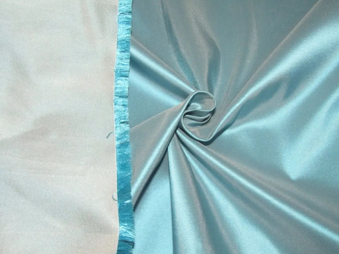 100%  SILK DUTCHESS SATIN  BLUE X SILVER GREY  54" wide [12588]