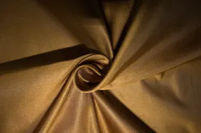 100% SILK DUTCHESS SATIN GOLD BRONZE X BLACK COLOR 60" WIDE [6226]