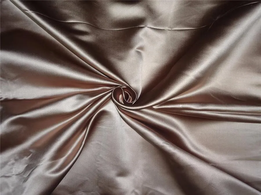 66 MOMME SILK DUTCHESS SATIN FABRIC Antique gold color