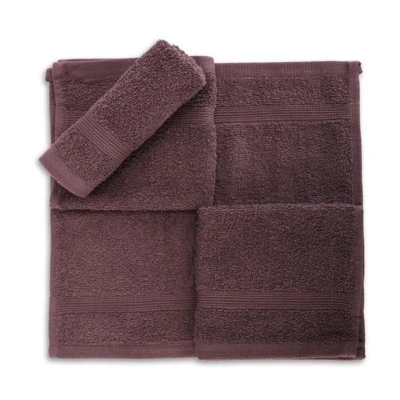 Bloomsake Hand & Face Towel (Purple) - Six Piece Set