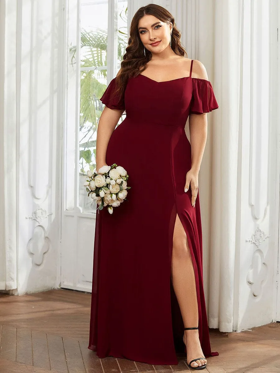 Burgundy Bridesmaid Gowns