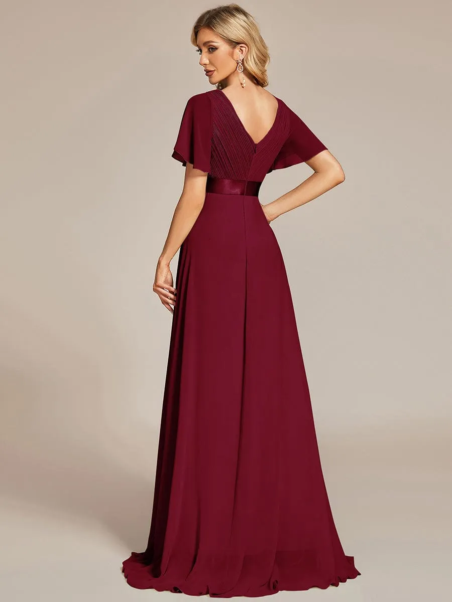 Burgundy Bridesmaid Gowns