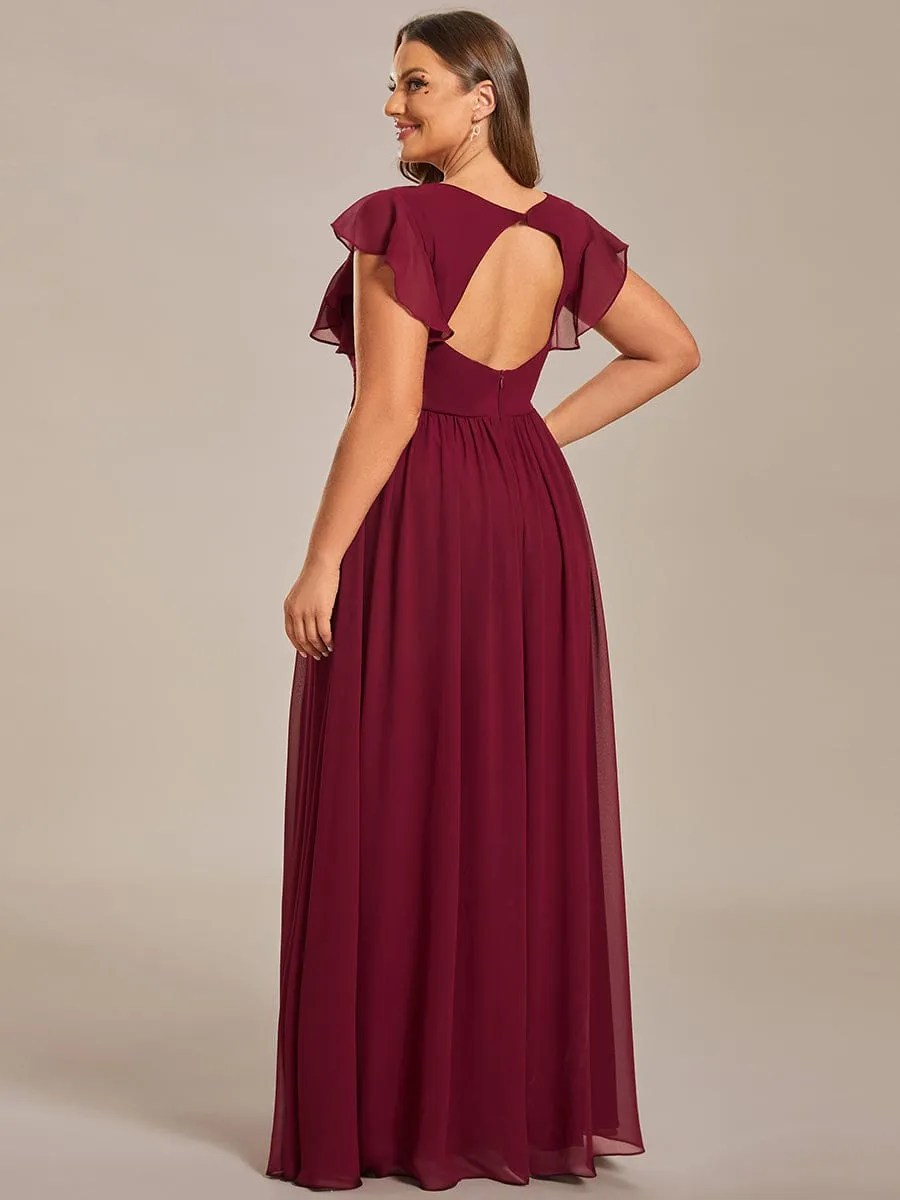 Burgundy Bridesmaid Gowns