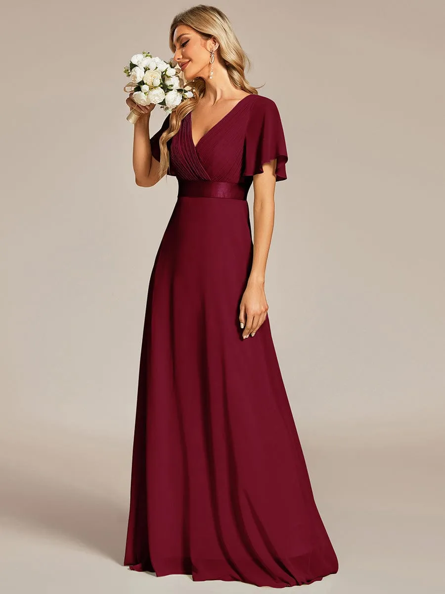 Burgundy Bridesmaid Gowns