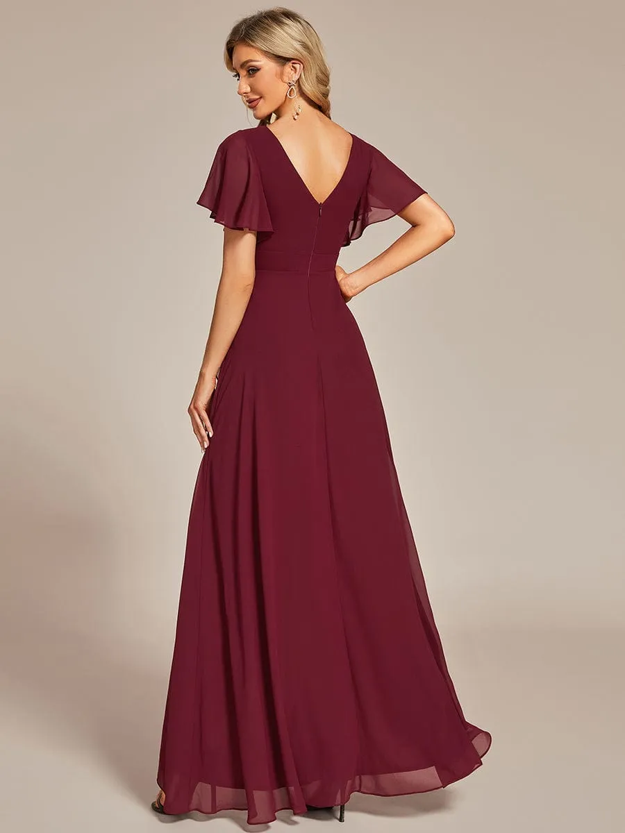 Burgundy Bridesmaid Gowns