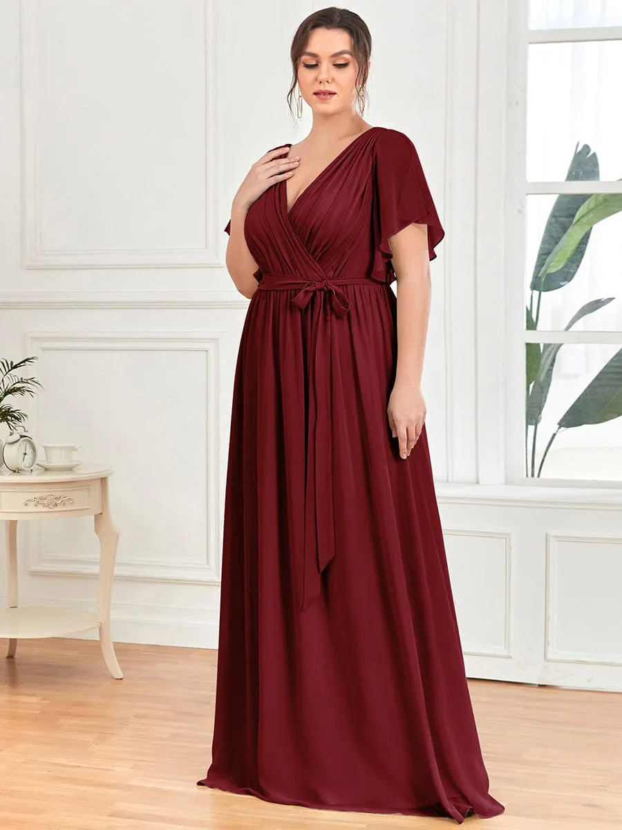 Burgundy Bridesmaid Gowns