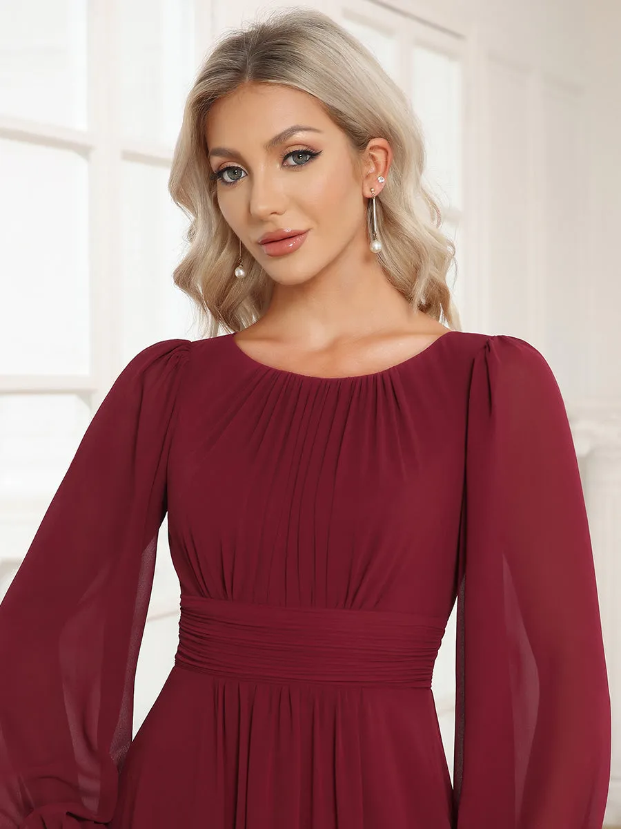 Burgundy Bridesmaid Gowns