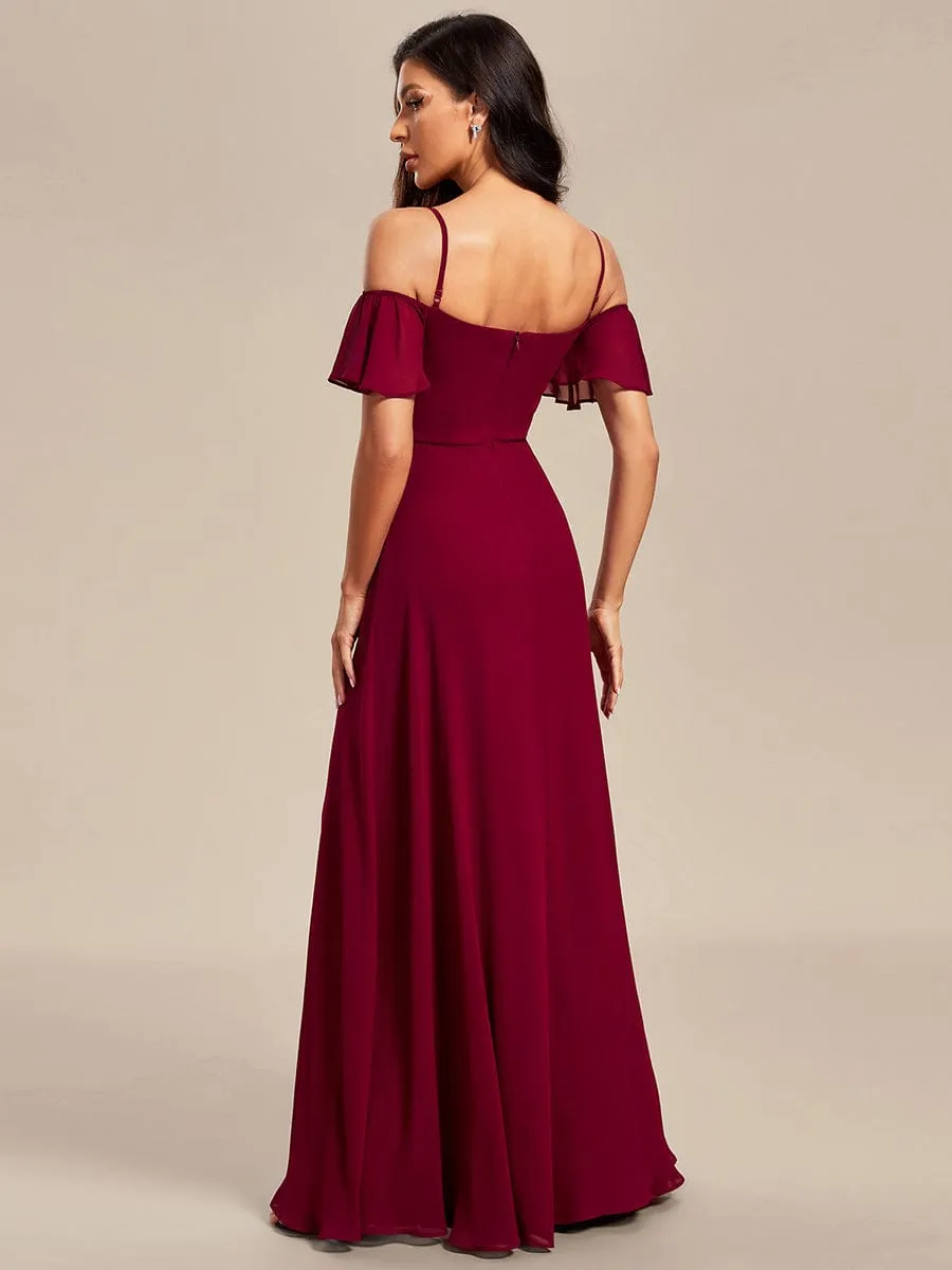 Burgundy Bridesmaid Gowns