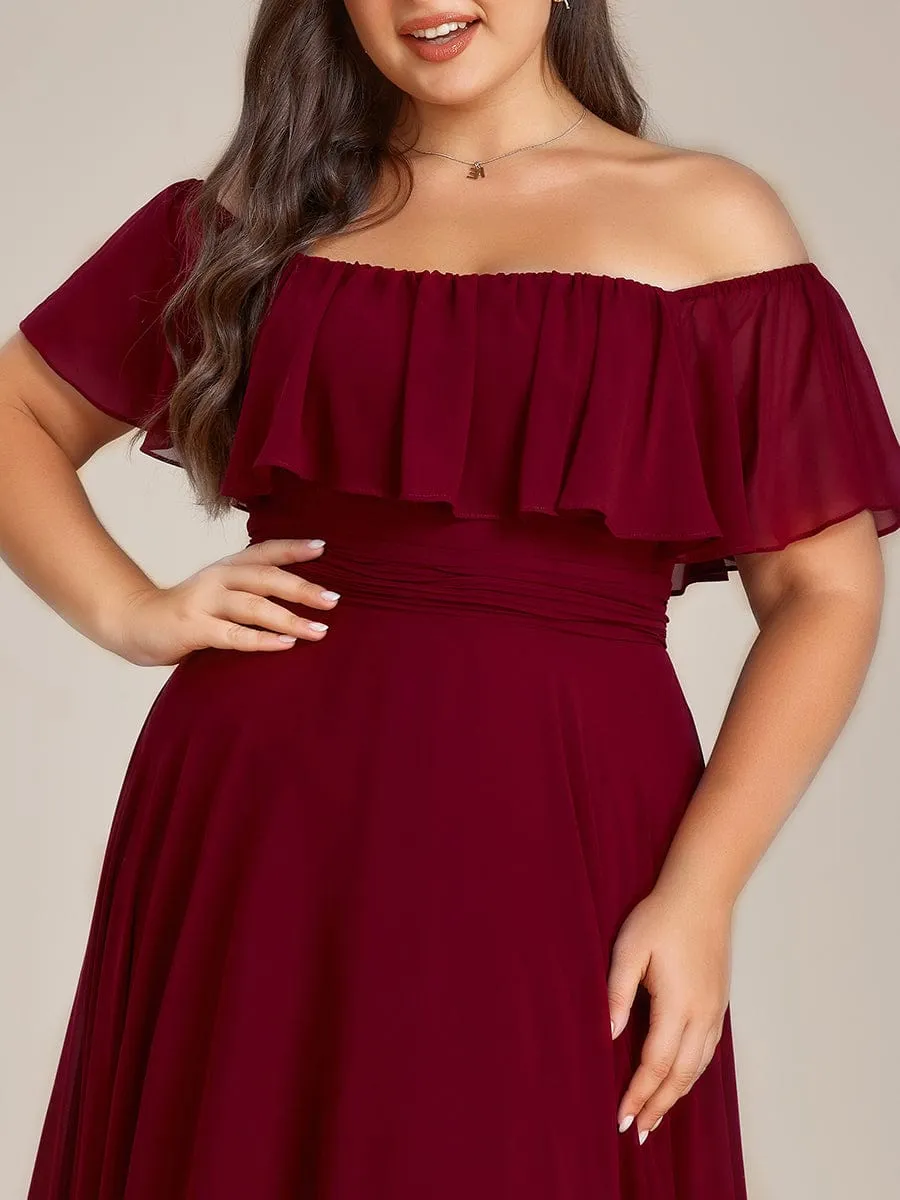 Burgundy Bridesmaid Gowns