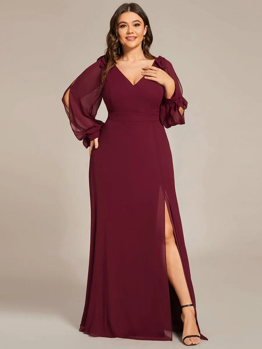 Burgundy Bridesmaid Gowns