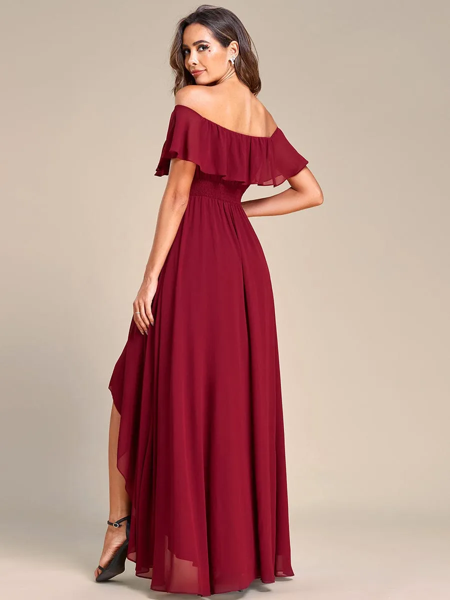 Burgundy Bridesmaid Gowns