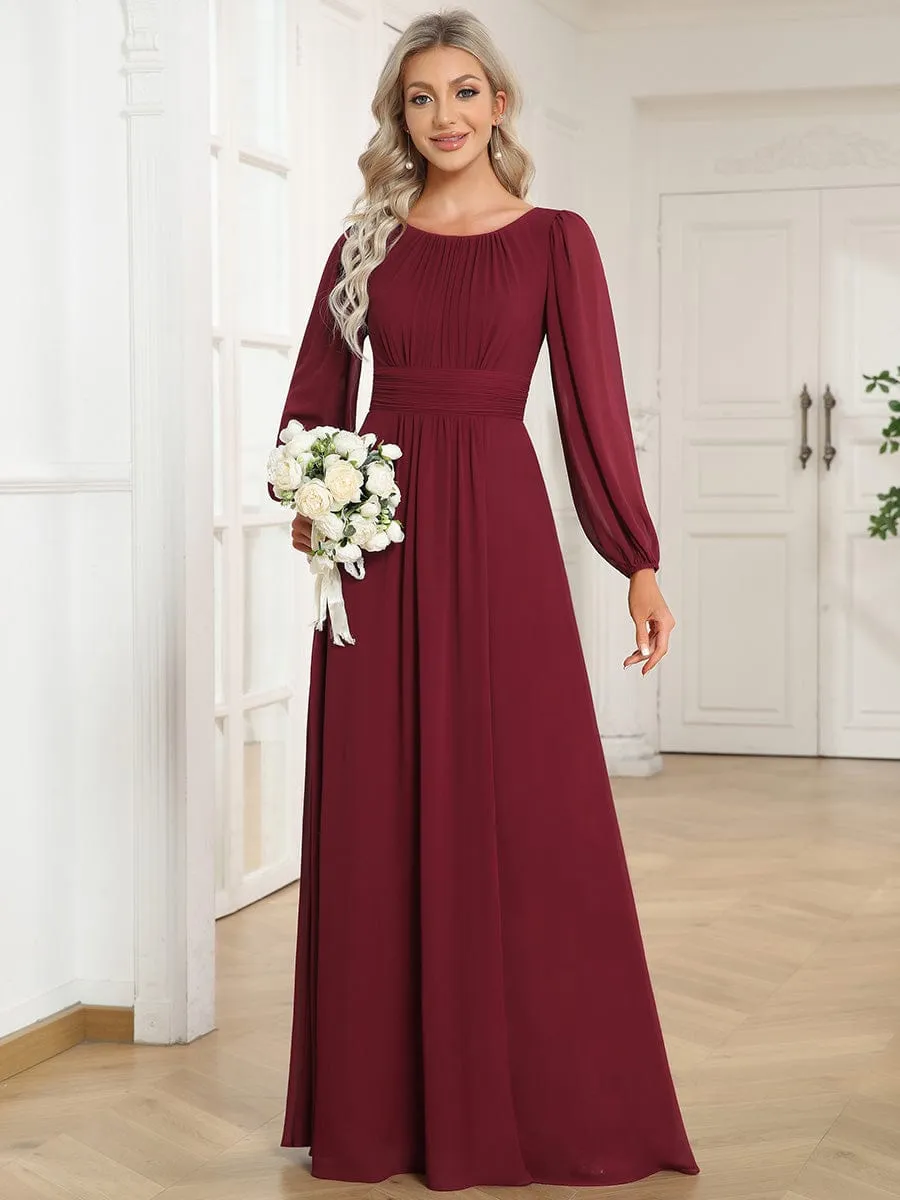 Burgundy Bridesmaid Gowns