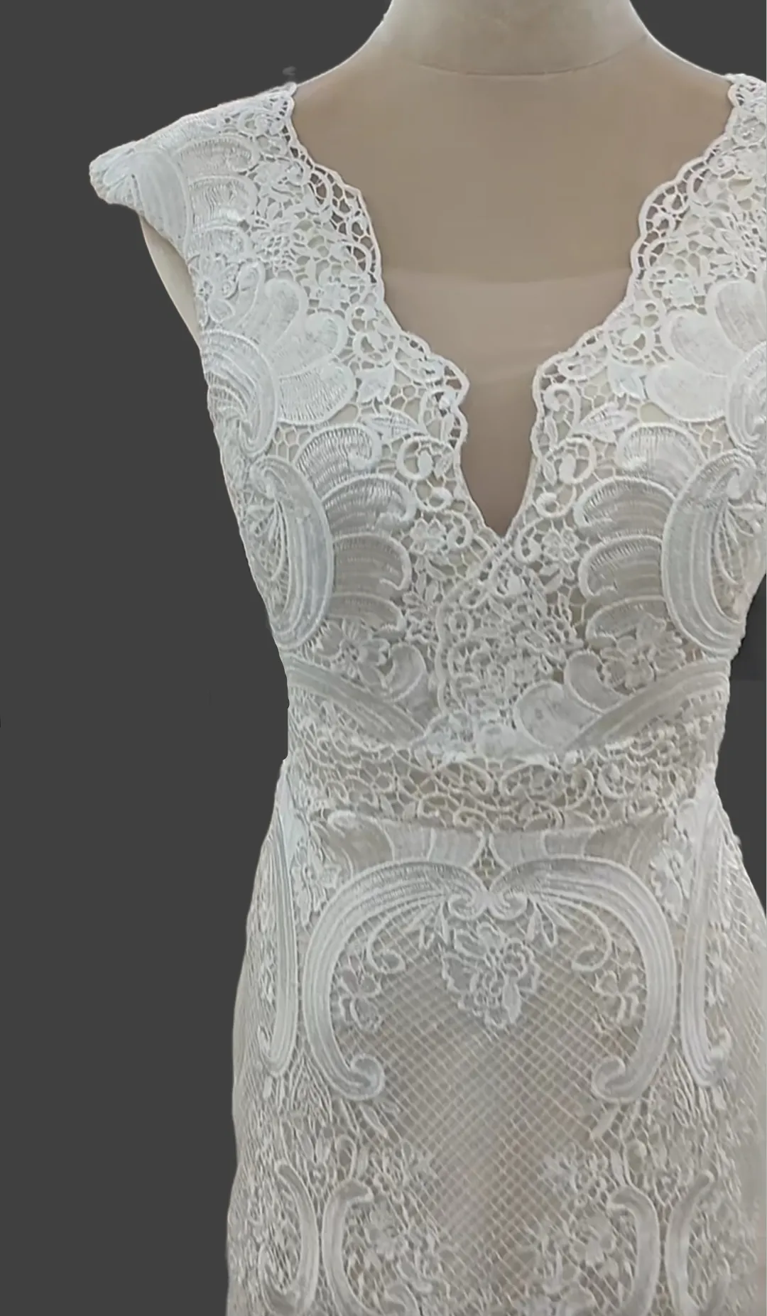 Custom Crochet Fit & Flare Country Wedding Gown All Sizes/Colors