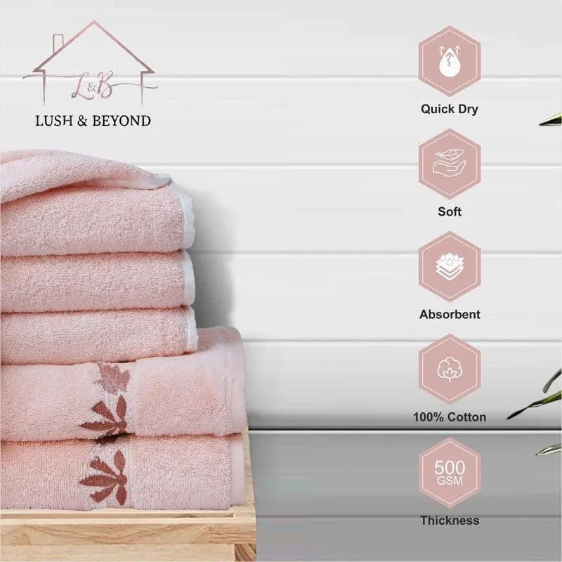 Diamondy Towel (Blush) - Three Piece Set