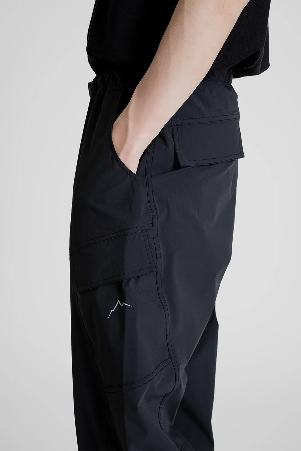 Flap Cargo Pants - Black