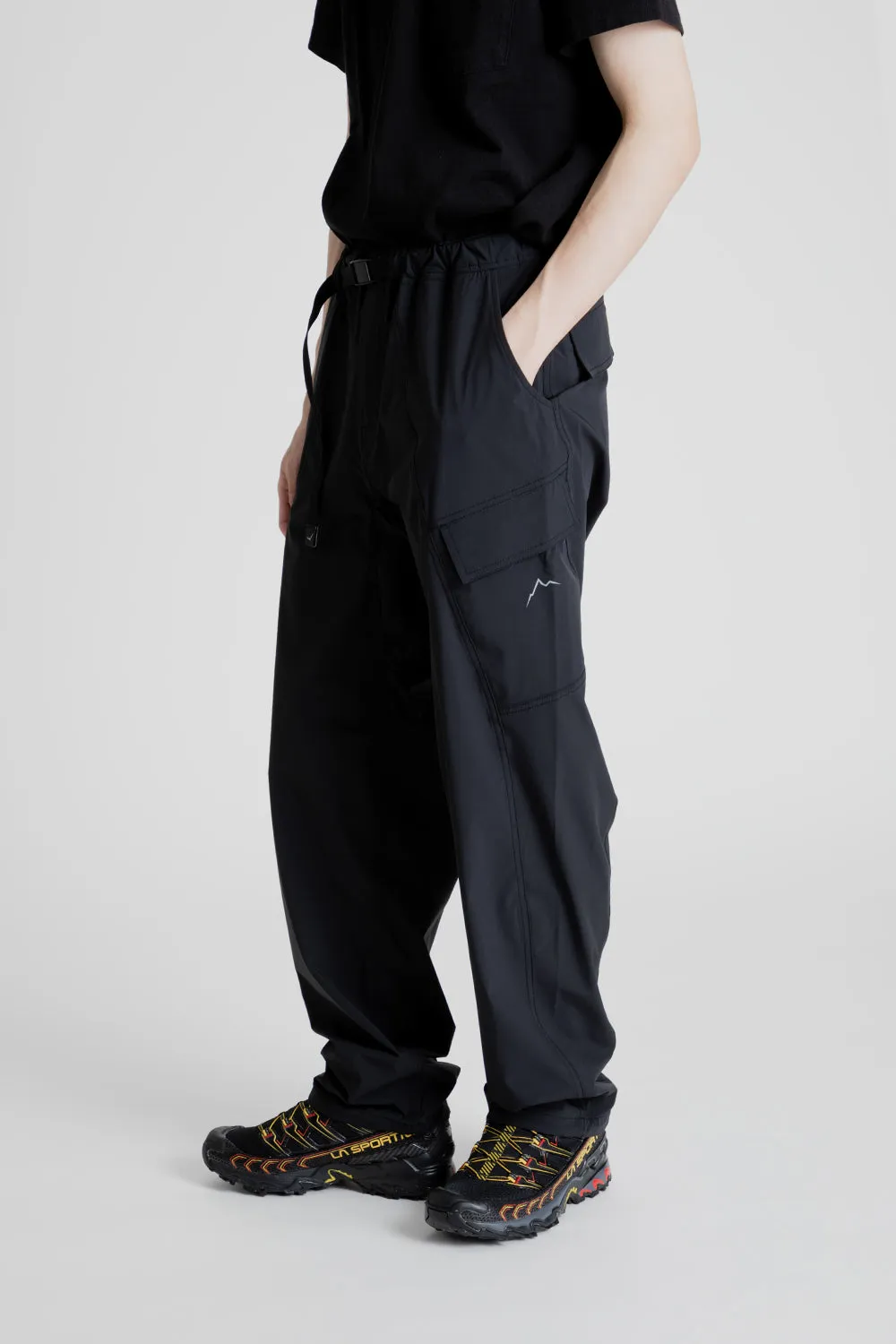 Flap Cargo Pants - Black