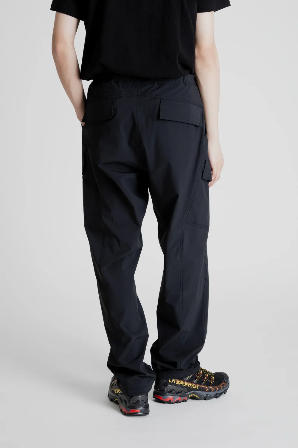 Flap Cargo Pants - Black