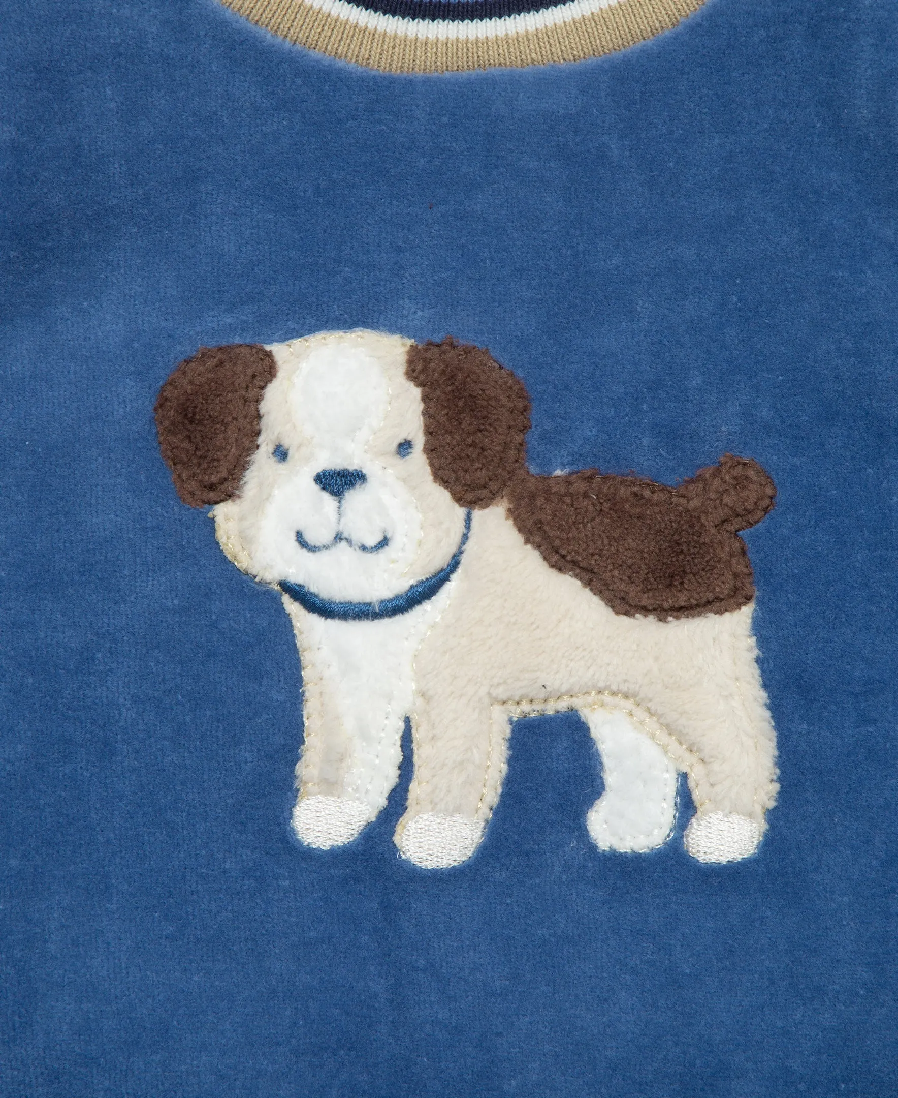 Fluffy Puppy Velour Pant Set