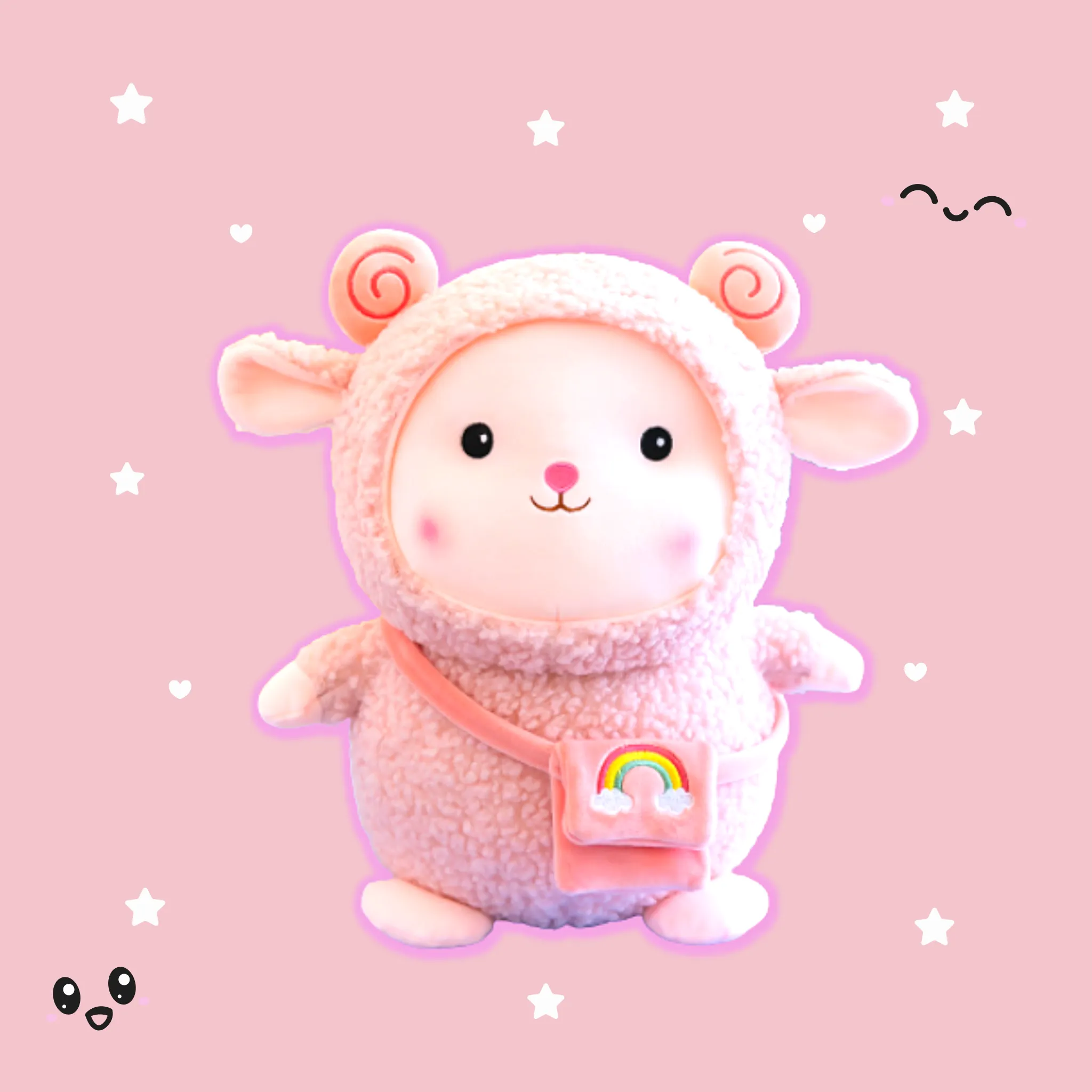 Giant Fluffy Fleece Lamb Plushie