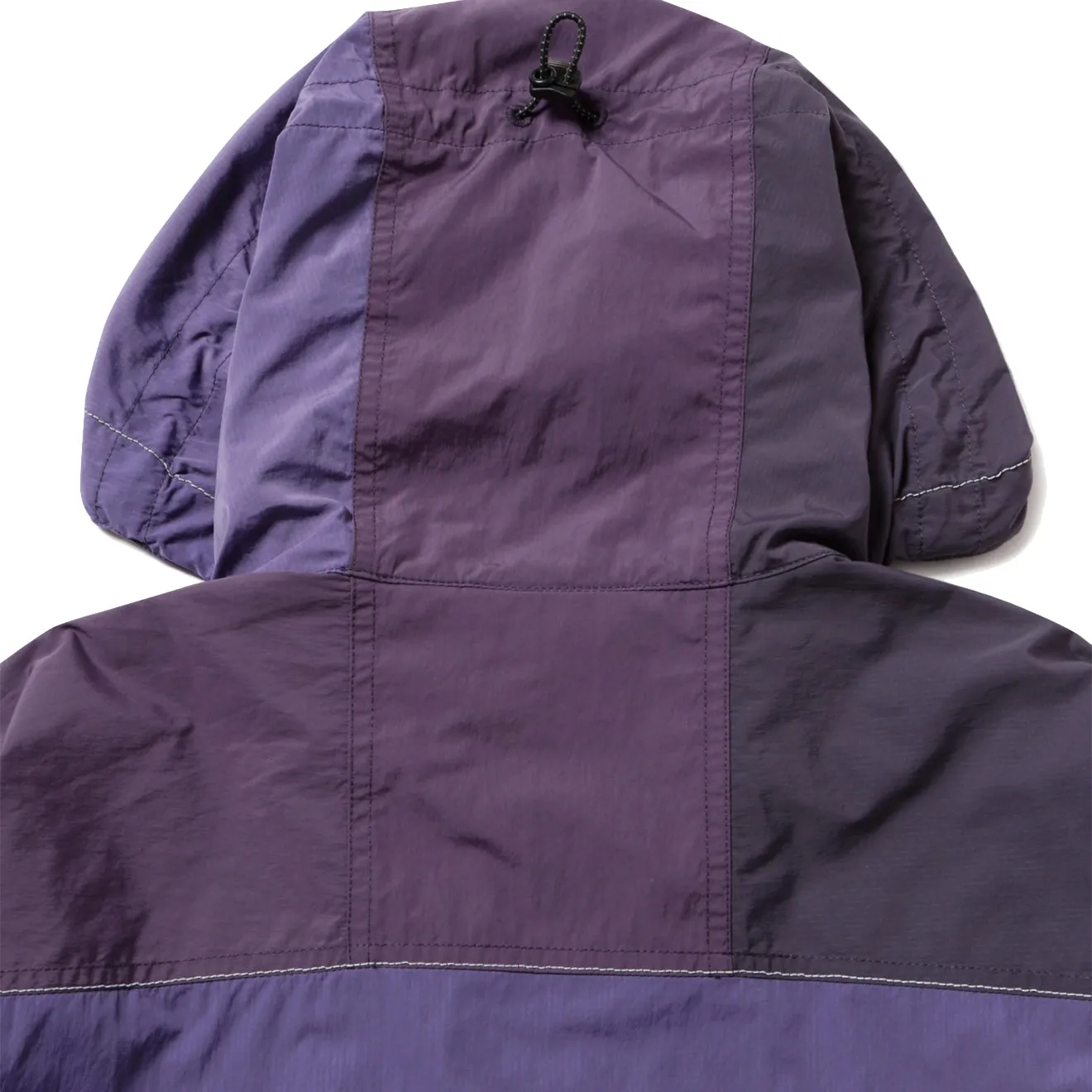 Gramicci x And Wander Patchwork Wind Hoodie Multi Purple