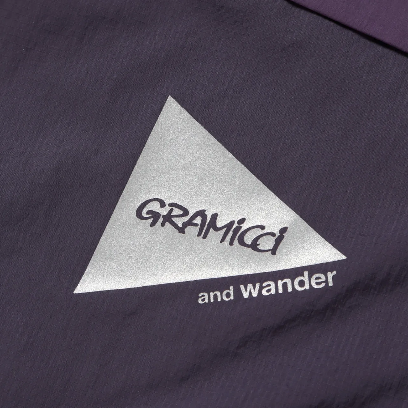 Gramicci x And Wander Patchwork Wind Hoodie Multi Purple