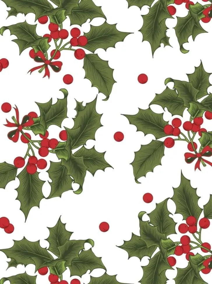 Holiday Print Quilted Tree Skirt