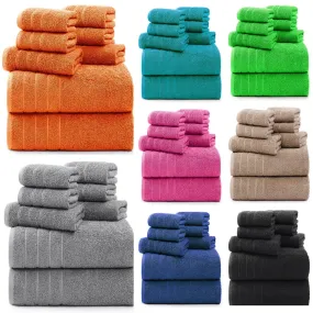 Indulge in Luxury with Our 100%Egyptian Cotton 8 Piece Towel Set 500GSM