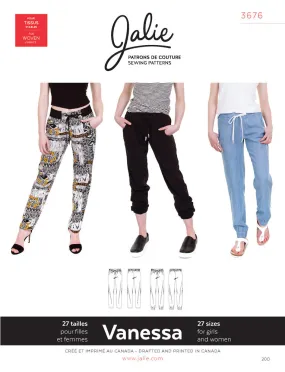 Jalie Pattern 3676 - VANESSA Fluid Pants