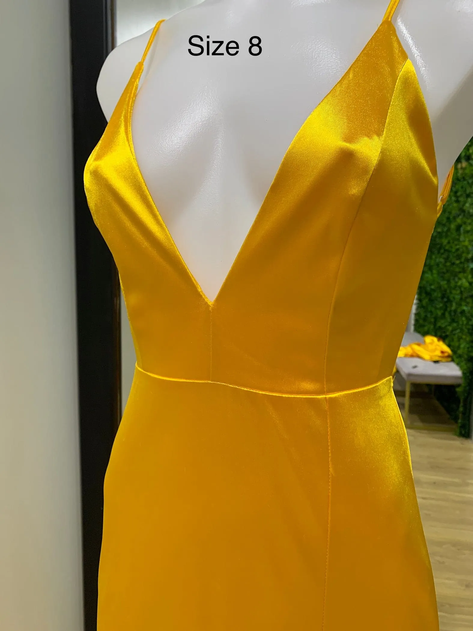 Kendall Split Formal Gown - Mango [SAMPLE]