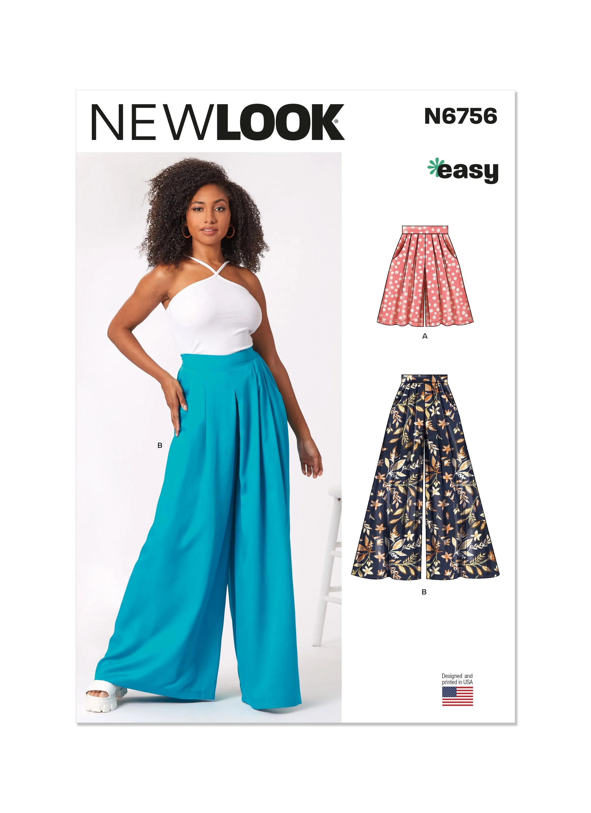 New Look sewing pattern 6756 Shorts and Pants