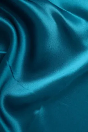 Ocean Depths Charmeuse Silk Fabric