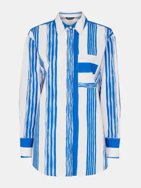 Painted stripe oversized shirt