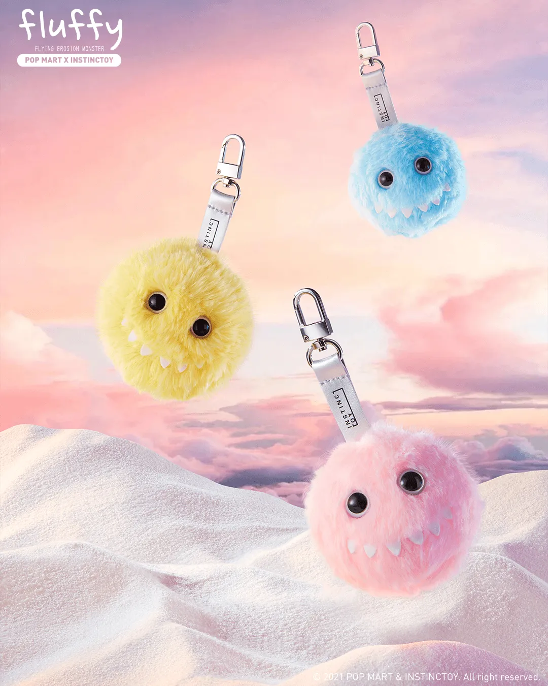 POP MART Instinctoy Fluffy Plush Pendant