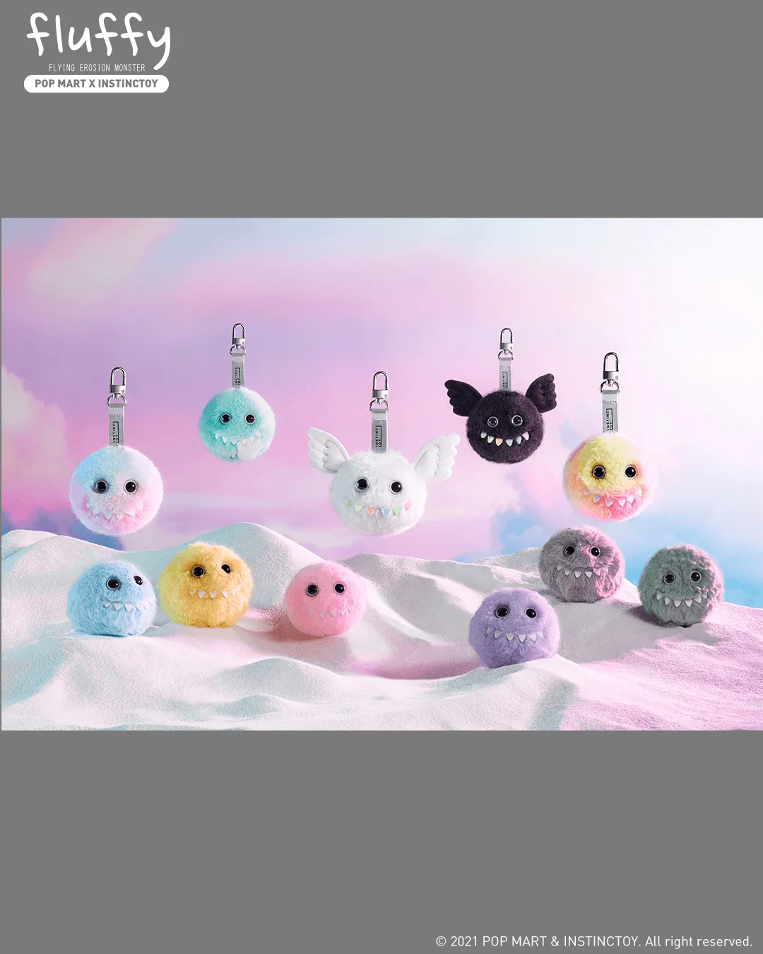 POP MART Instinctoy Fluffy Plush Pendant