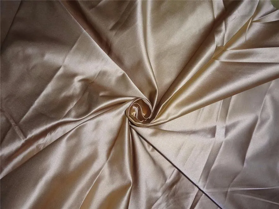 SILK DUTCHESS GOLD LIGHT GOLDEN BEIGE X OLIVE GREEN 54&quot;INCHES