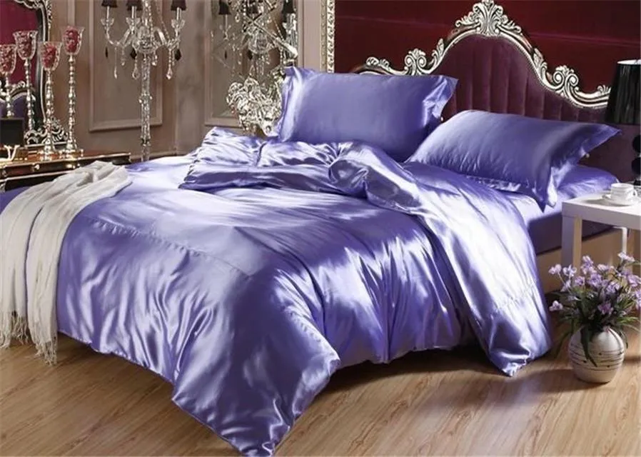 Silk Dutchess Satin Fabric Lavender x Purple Color 53 mm Reversable 54" Wide [7460]