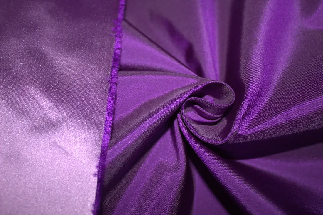 Silk Dutchess Satin Fabric Lavender x Purple Color 53 mm Reversable 54" Wide [7460]