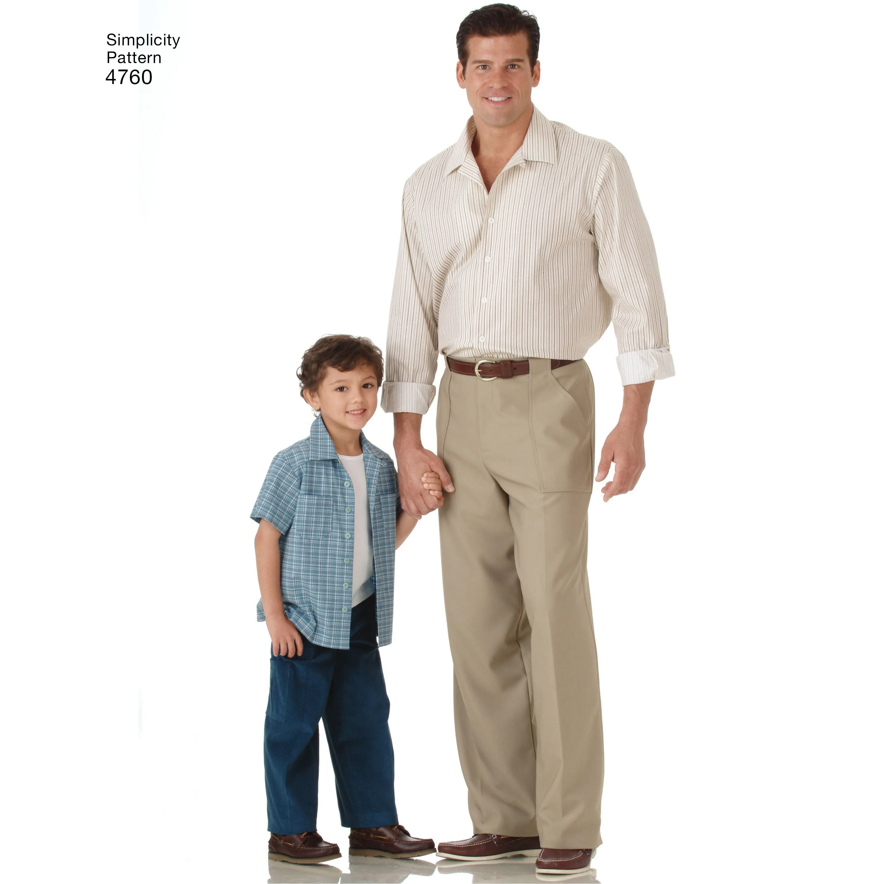 Simplicity Pattern 4760 Boys' and Men's Pants and Shirt