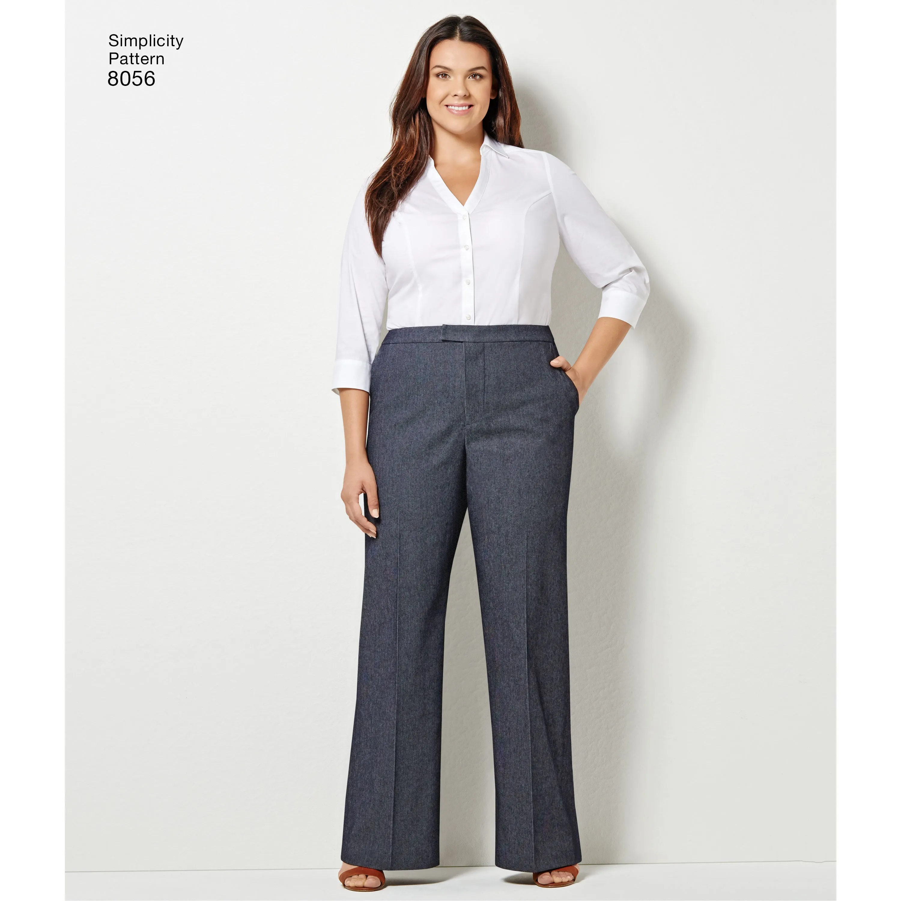 Simplicity Pattern 8056 Amazing Fit wide leg pants