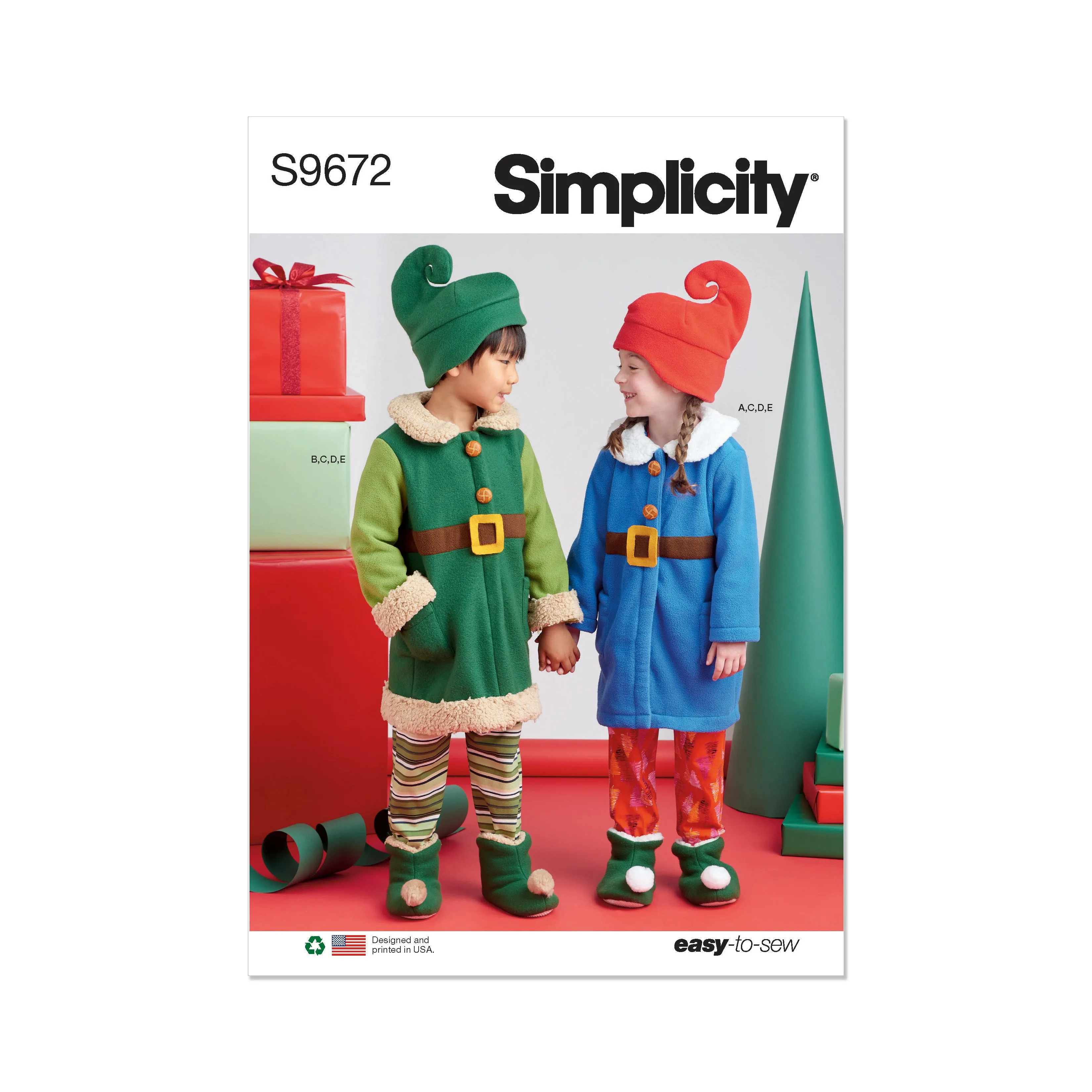 Simplicity pattern 9672 Children's Robes, Pyjamas and Slippers