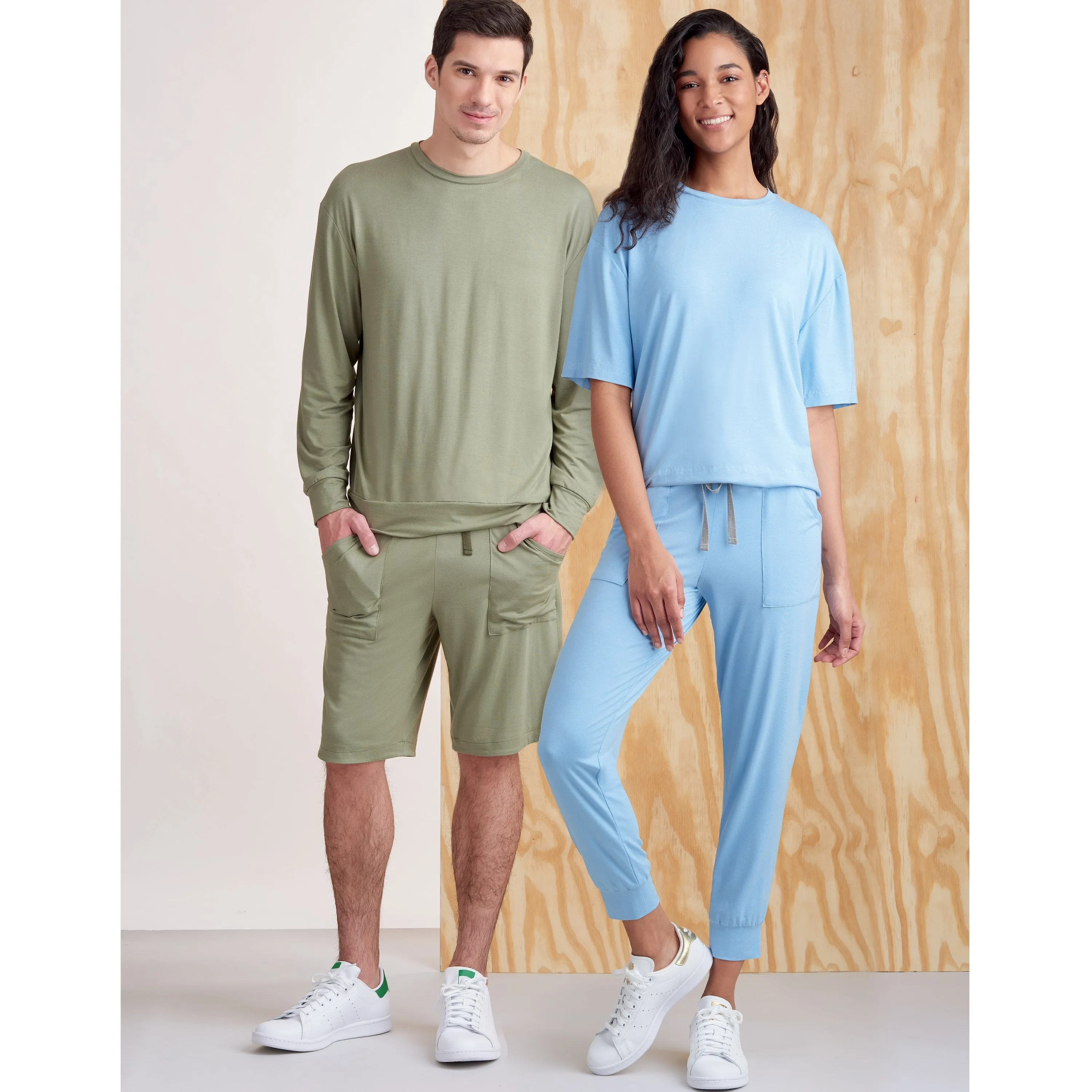 Simplicity Pattern S9337 Unisex Knits Only Tops, Pants and Shorts