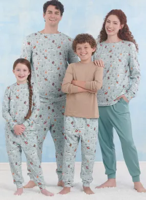 Simplicity Sewing Pattern 9861 Children's, Teens' and Adults' Loungewear