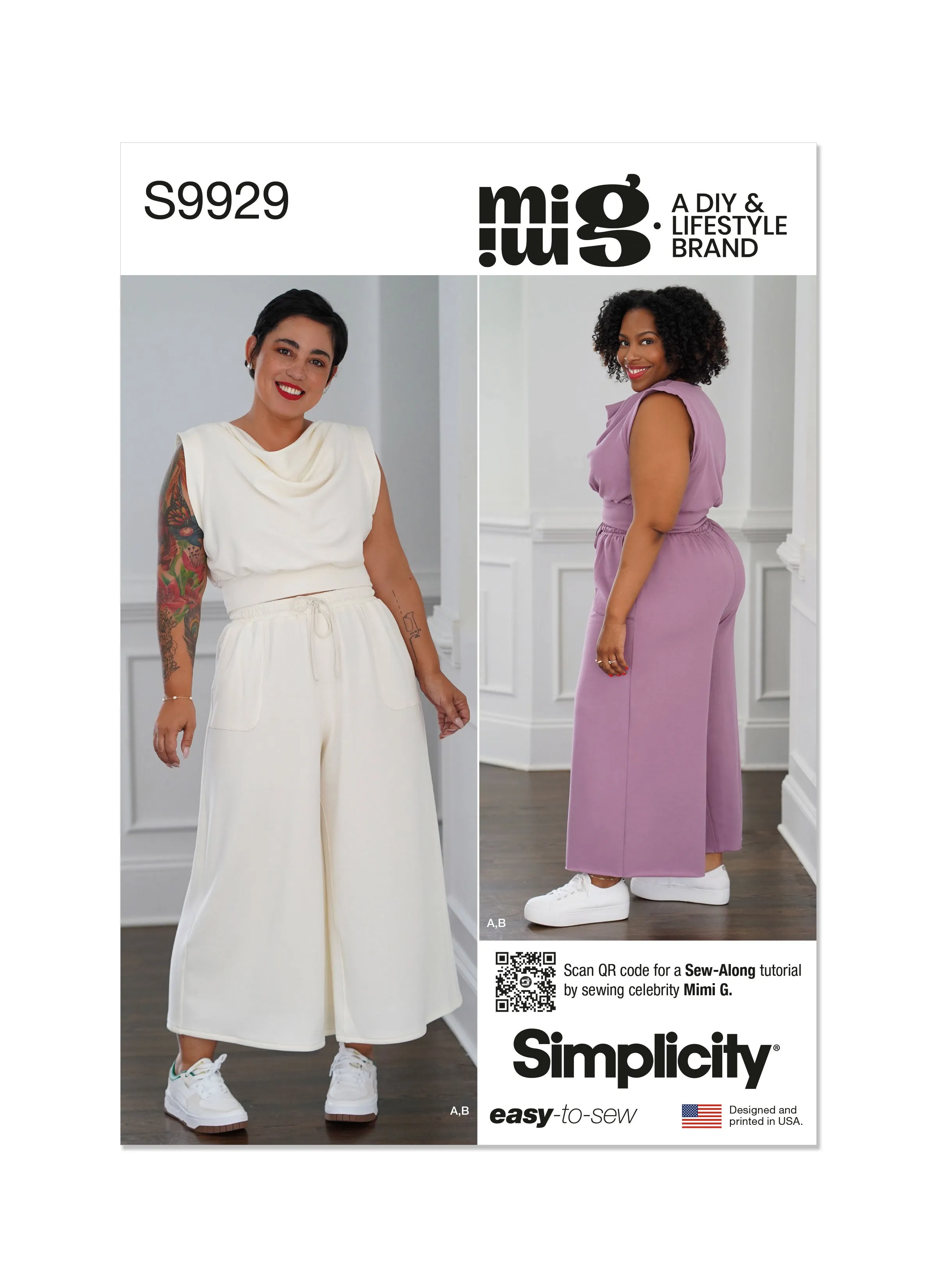 Simplicity Sewing Pattern 9929 Misses' and Women's Lounge Set by Mimi G Style