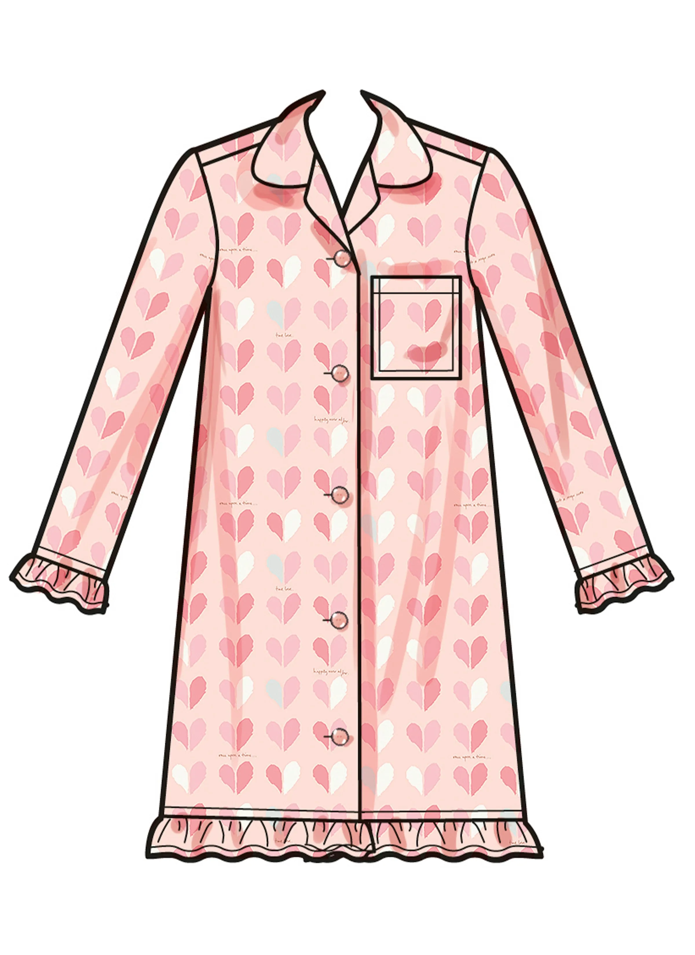 Simplicity sewing pattern S3045 Girls' Loungewear