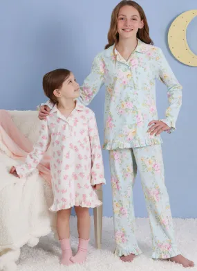 Simplicity sewing pattern S3045 Girls' Loungewear