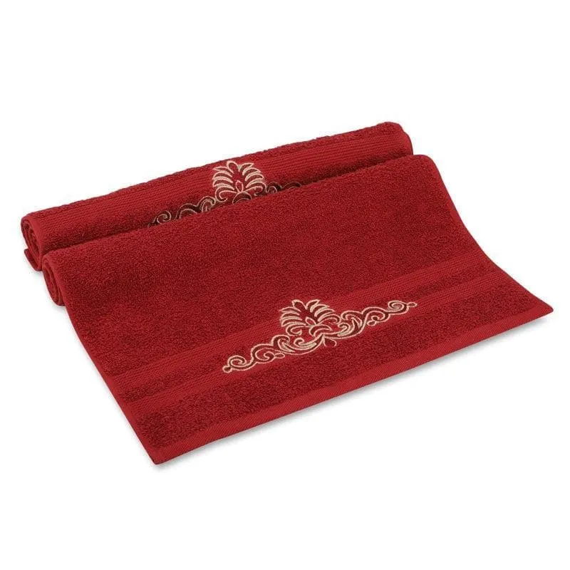 Soakezy Hand & Face Towel (Red) - Six Piece Set