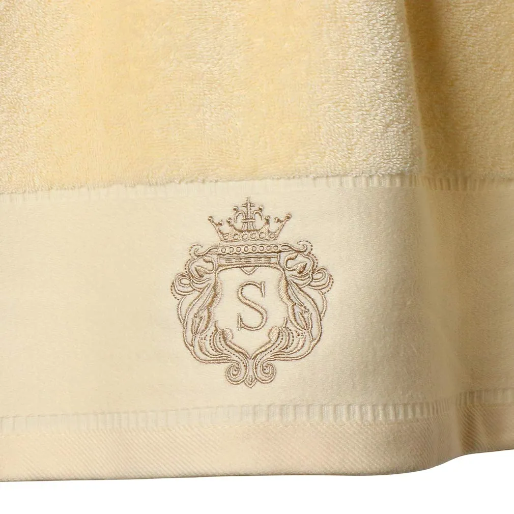 Sunshinejing Premium 100% Pure Cotton Bath Towel Set; 1 Bath Towels,1 Hand Towel & 1 Washcloth,Luxury Bathroom Super Soft Hotel & Spa Quality Highly Absorbent (Light Yellow)