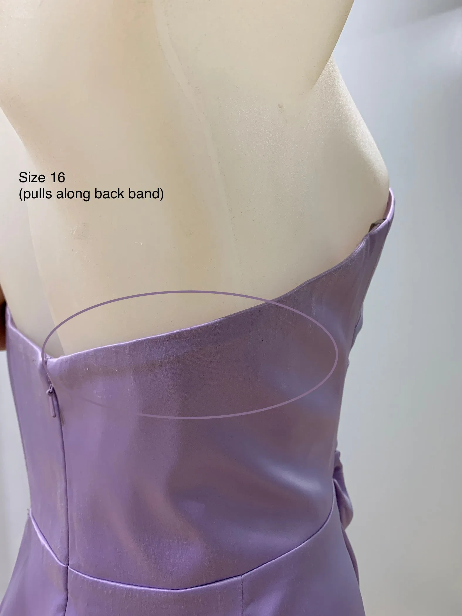 Tayla Satin Gown - Lilac [SAMPLE]