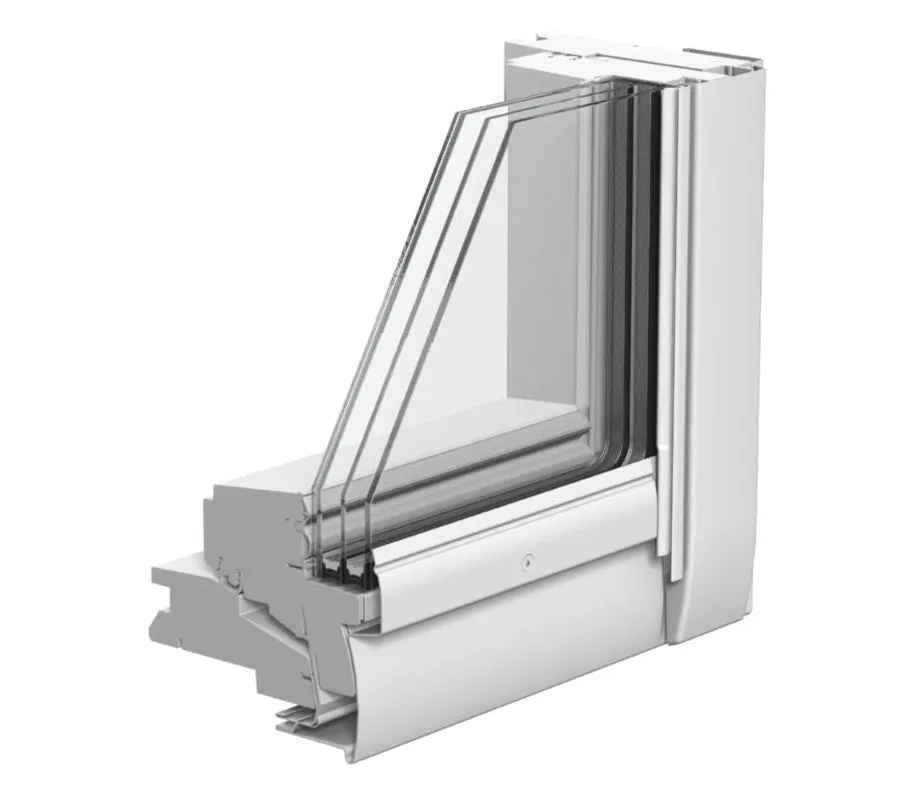 VELUX GGL MK06 2067 High Energy Efficiency Glazing White Painted Centre-Pivot Window (78 x 118 cm)