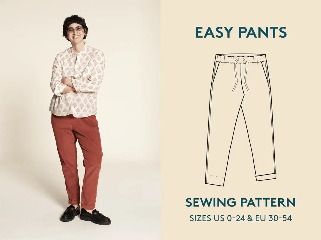 Wardrobe by Me - Easy Pants - Trousers Sewing Pattern